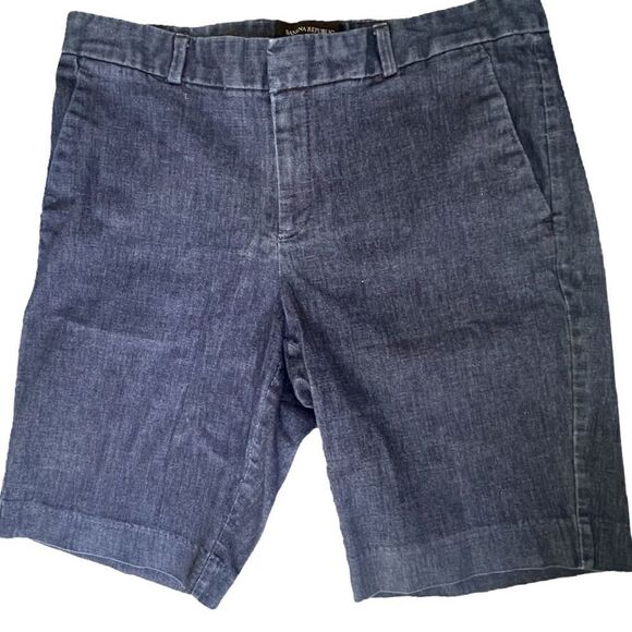 Banana Republic 10” Tailored Chambray Jean Shorts Sz 28/6 - Picture 1 of 5